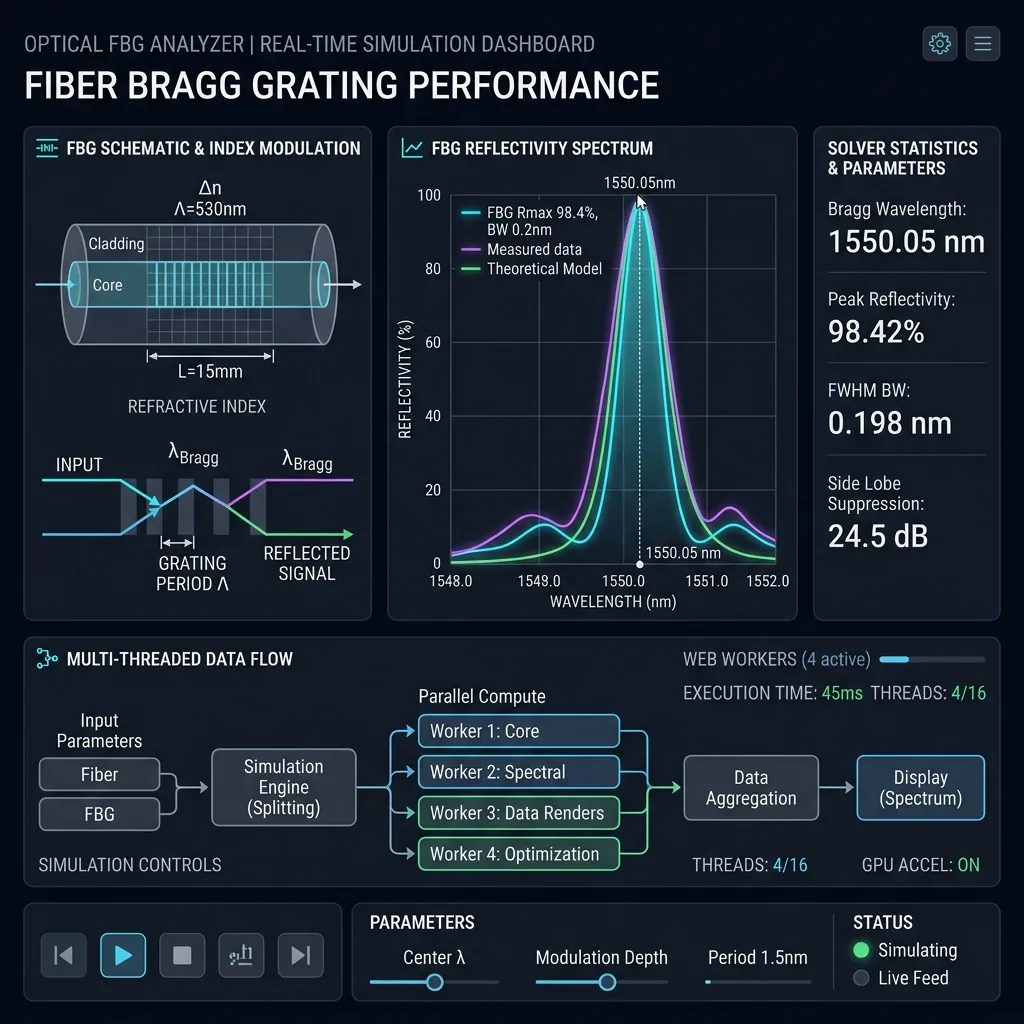 BraggLive spectrum and data-flow interface